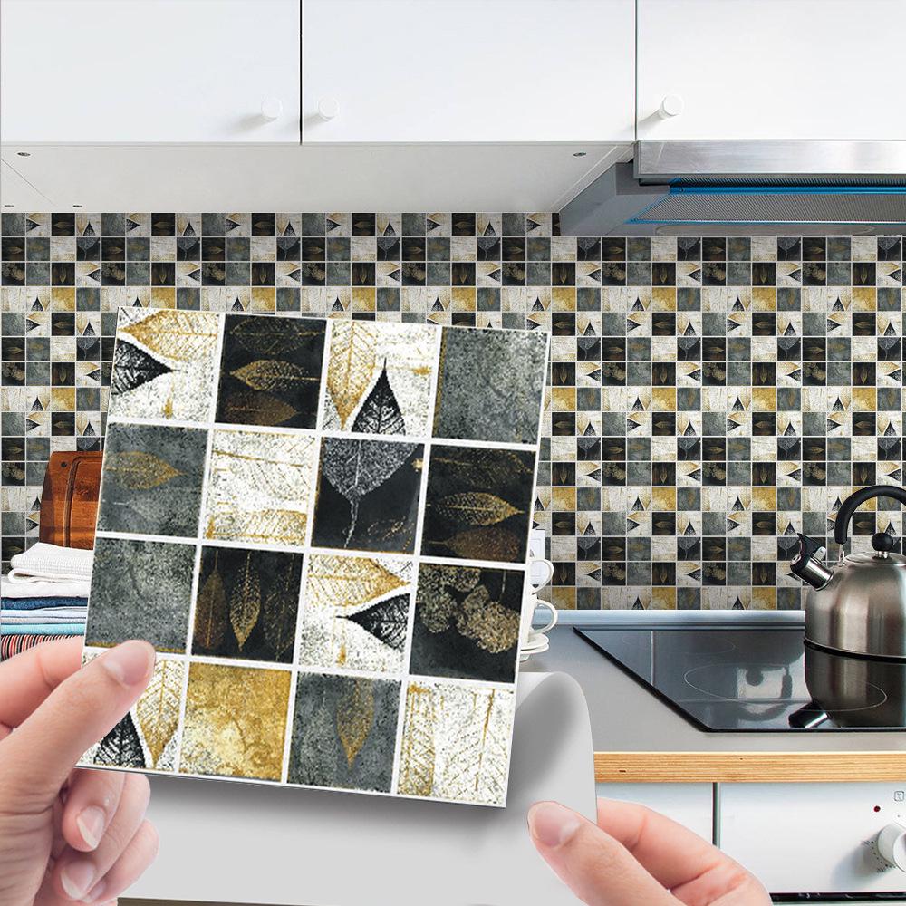 3D Mosaic Tile Sticker - Creative, Bright Film, DIY Wall & Floor Decor