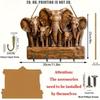 Key Hooks Wooden Cute Multipurpose Organizer Elephant Towel Hooks Key Holder Organizer For Towel Coat Jacket Hat Bag Umbrella