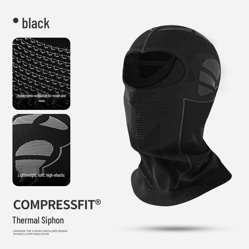 Men's Winter Cycling & Skiing Face Mask: Breathable, Windproof, Warm Neck Gaiter for Mountaineering, Fishing, and Motorcycle Rides.