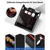 FIILINES Center Console Organizer with Anti-Slip Mats for CX-5 CX5 2017-2025, Console Tray Secondary Armrest Storage Box ABS Insert Container