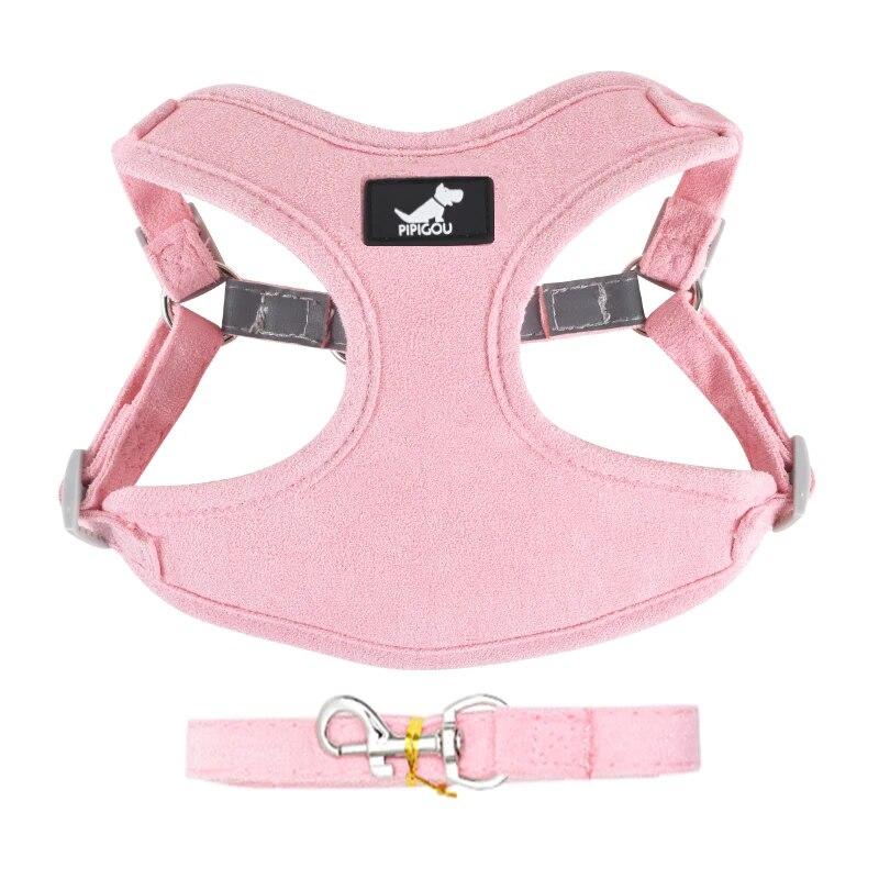 Breathable Pet Harness for Small Medium Dog Cat Harness Leash Set Reflective Puppy  Walking Leash Lead Chihuahua French Bulldog