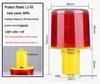 LED Solar Warning Light for Outdoor Construction and Road Safety