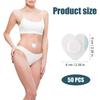 50pcs Castor Oil Wrap for Belly Button, Heart Shape Self-Adhesive & Highly Absorbent Castor Oil Wrap Pack for Belly Button Pad Patches Waterproof Di