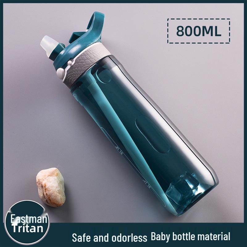 

Летняя спортивная бутылка для воды Tritan с соломинкой - Вариант с персонализированным логотипом 750ml