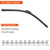 Universal J-Shaped U-Shaped Hook Car Wiper Blade 1PC Soft Rubber Windshield Wiper Uses For Auto Car Windshield Cleaning