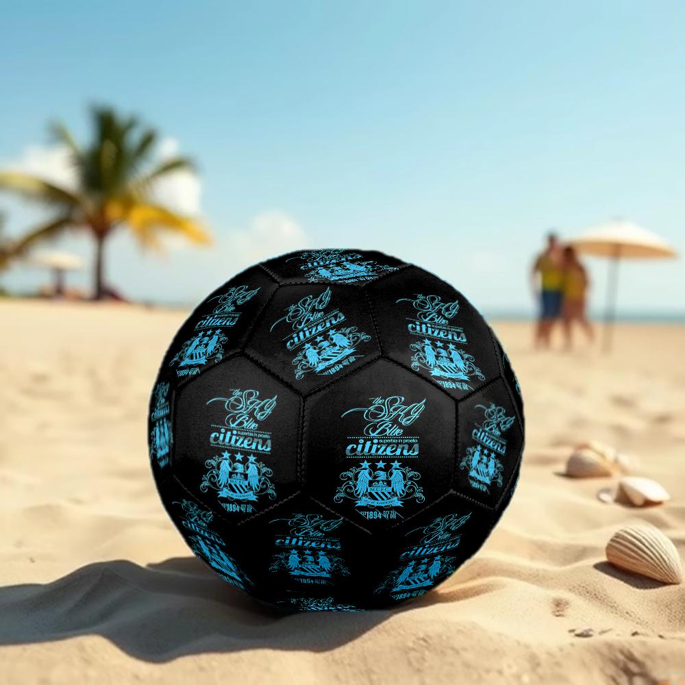 1pc Manchester City Water Sports Size 5 Soccer Ball PVC Football Sports Matches Training Outdoor Games Beach Elastic Balls 070118