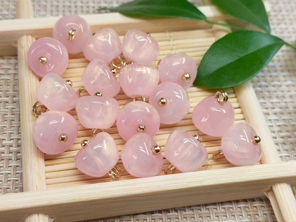 10pcs/set Apple-shape Buttons 11mm Resin Shank Buttons For Clothes Blouse Shirt Accessories DIY Crafts Handmade Decorative Beads