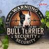2D Iron Rottweiler Bull Terrier Wall Sign Farmhouse Man Cave Garage Art Decor