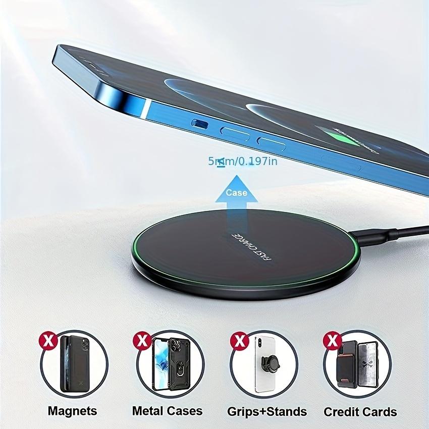 50W Fast Wireless Charger Pad for iPhone 14 13 12 11 Pro Max Samsung Galaxy S22 S21 S20 S10 S9 Xiaomi Wireless Charging Station