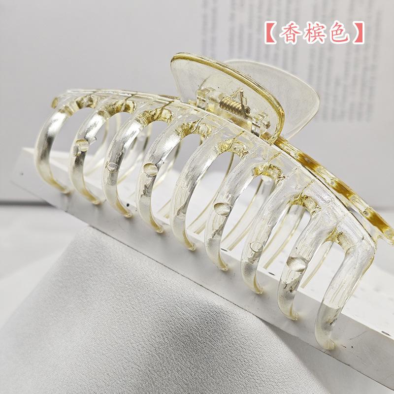 Popular Hairpin Large Keel Grab Clip Leopard Print Hair Claw Disc Hair Headgear Back Head Hair Accessories Shark Clip