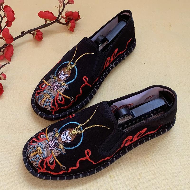 Fashion 2025Shoes for Women Sneakers Men Ethnic Style Embroidery Chinese Style Streetwear Fashion Casual Vintage Old Beijing Shoes