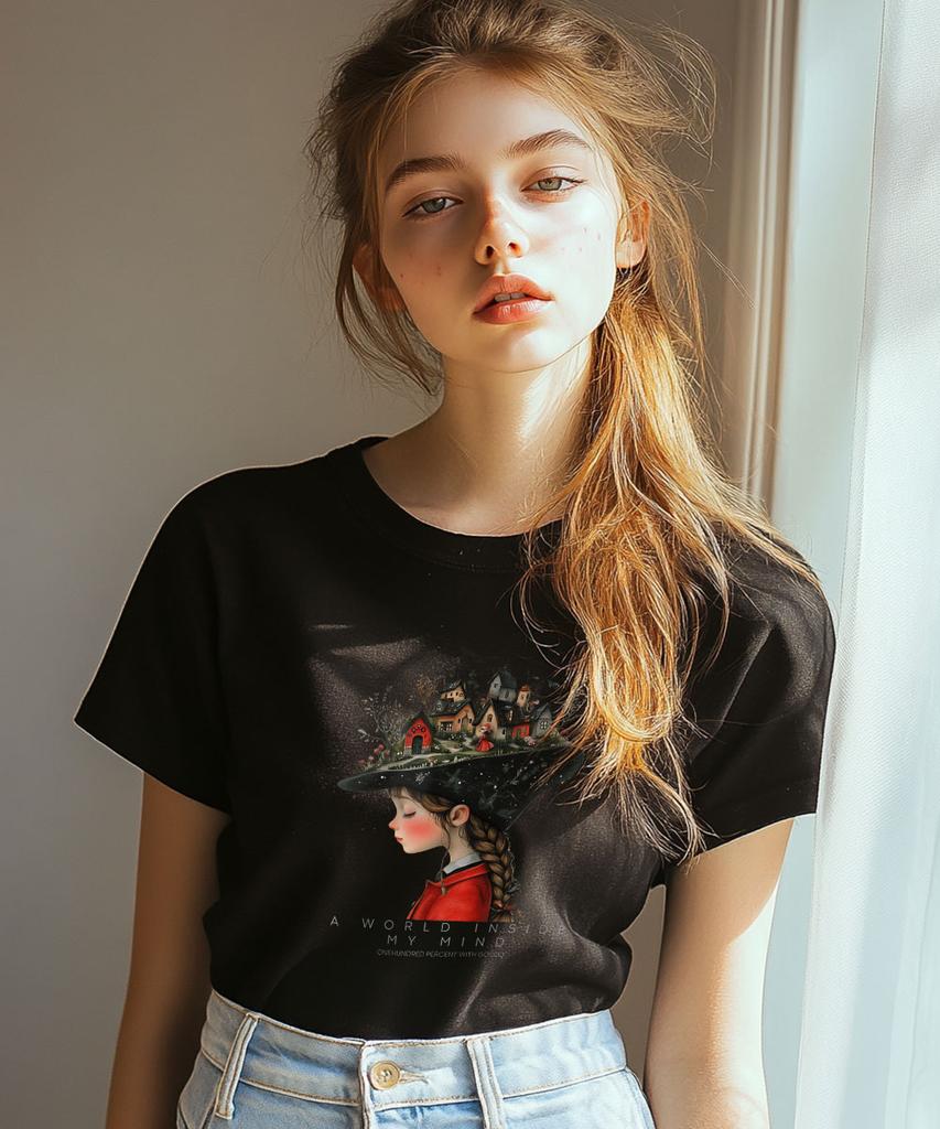 ONEHUNDREDPERCENT FOR WOMAN Ohpxgoodd Mind Woman Basic Short Sleeve T-Shirt