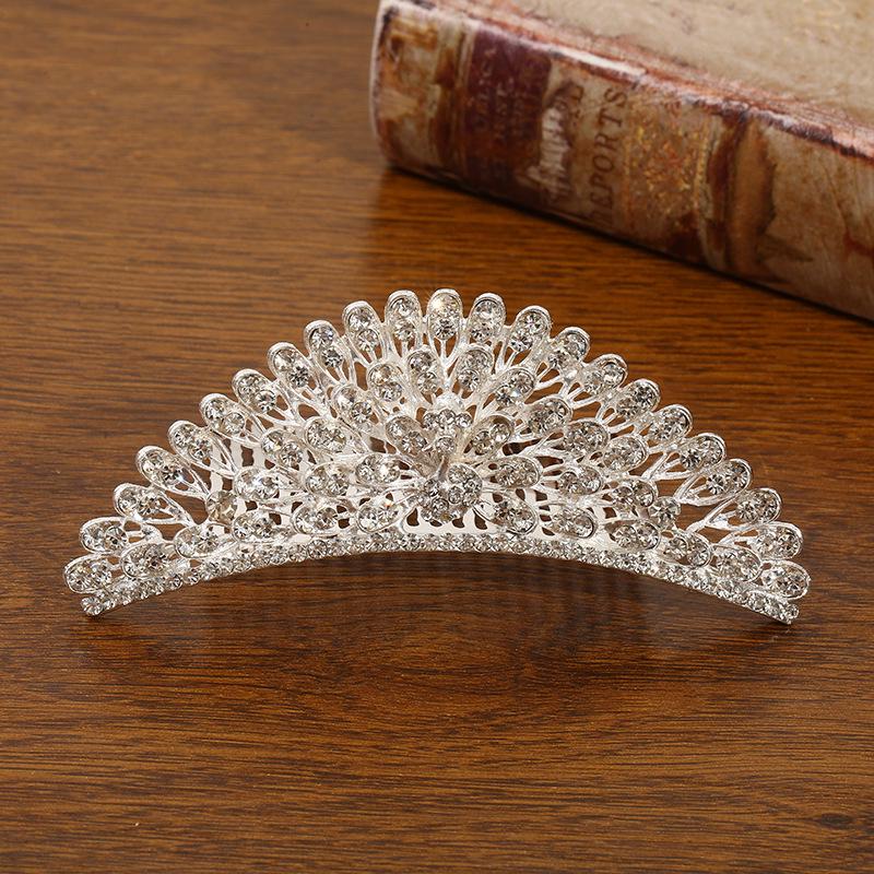 Rhinestone Tiara for Girls - Princess Crown Headpiece, Birthday Gift & Performance Hair Accessory