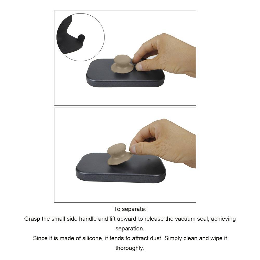 Non Slip Pot Cover Knob Easy Grip Suction Cup Knob Durable Silicone Handle  Cooking