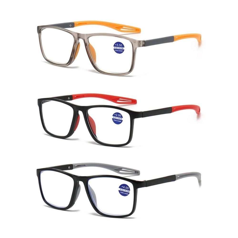 TR90 Sport Reading Glasses Men Ultralight Anti Blue Light Presbyopia Eyeglasses Men's Hyperopia Optical Eyewear Diopters
