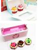 Kraft Paper Cupcake Box with Transparent Window for Mousse, Pudding, Muffins, and Egg Tarts