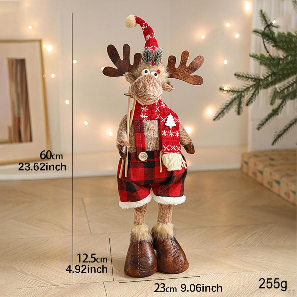 Weihnachts-Elch Plüschtier Geschenk Mitbringsel Tier für Kaminsims Mittelstück Kamin S Hosen