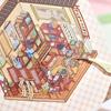 20 Scenes Landscape Sticker Book Stress‑relief DIY Cabin Scene Sticker  Children Gift