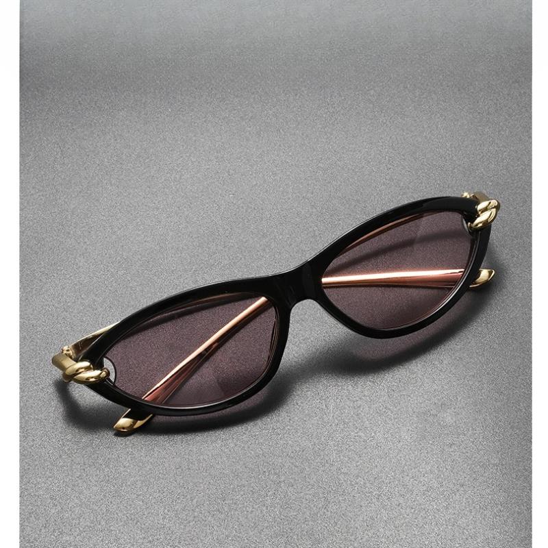 Fashion Sexy Cat Eye Sunglasses Women Fashion Luxury Brand Small Frame Sunglasses Women Retro Retro Leopard Print Elegant Glasse