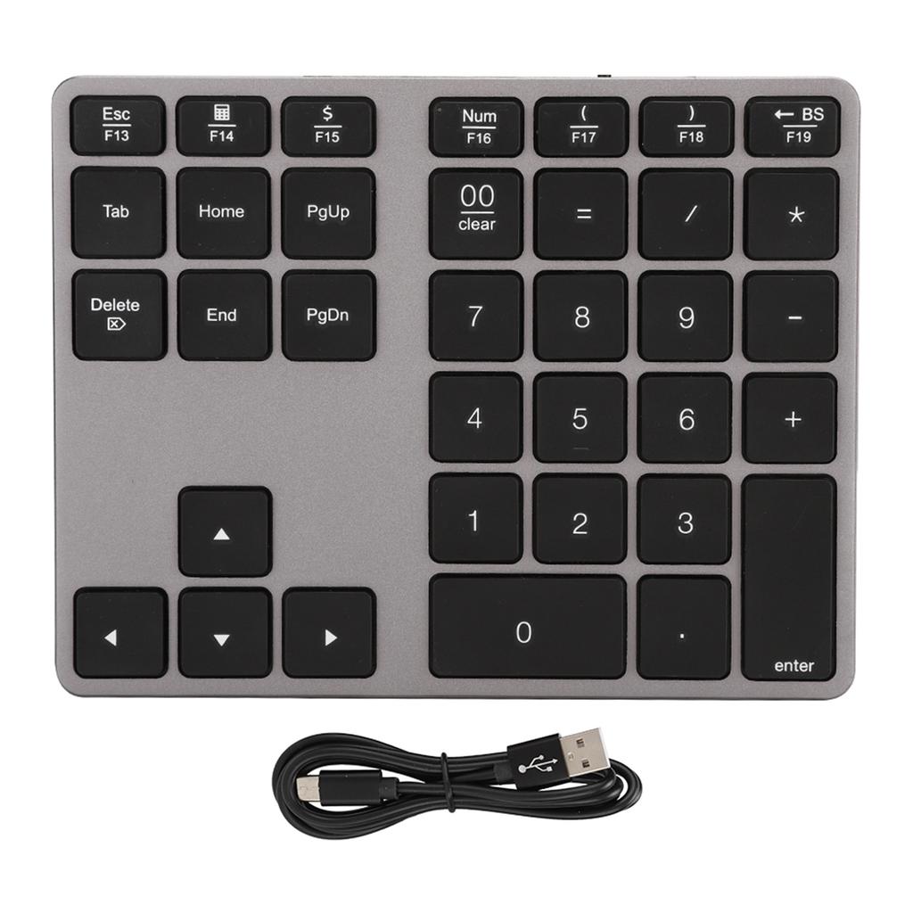 BT308 35 Taster Numerisk Tastatur Oppladbart Trådløst Ultratynt Tastatur Kompatibelt med Bluetooth
