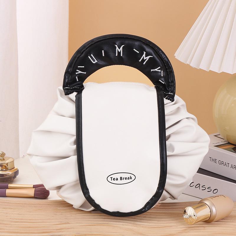 Lazy Person's Large Capacity Travel Makeup Bag - Portable Drawstring Organizer for Cosmetics & Toiletries
