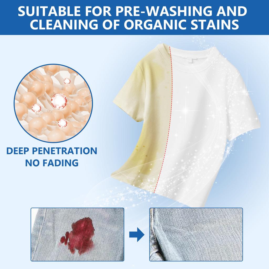 Clothes Stain Remover For Daily Clothing Cleaning, Stubborn Stains, Washable Fabrics, Fresh Clean100ml