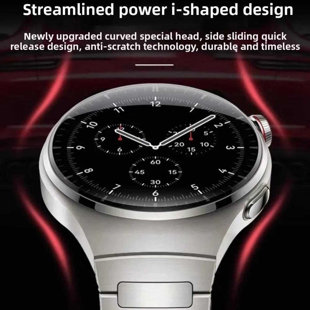 Titanium Strap for Huawei Watch 5 46MM No Gaps Luxury Metal Band for Huawei Watch 5 42mm Business Quick Release Band