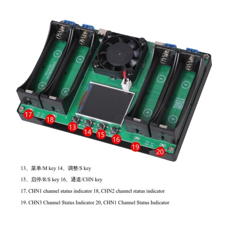 High-performance  Battery Capacity Tester MAh MWh Lithium Battery Type-C- Digital Battery Power Detectors Module Durable