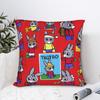 Trotro Cartoon Quadratische Kissenhülle Französische Animation Kissenbezüge Tolle Polyester Dekor Kissenbezug für Zuhause 40x40cm