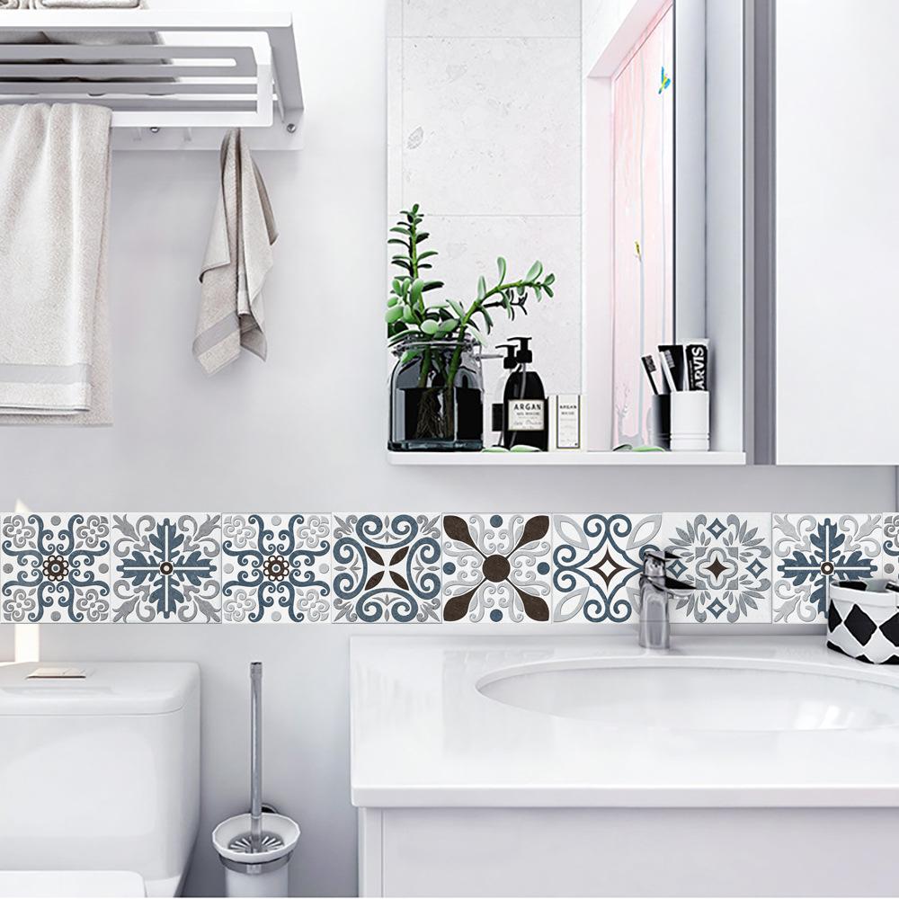 Self-adhesive PVC Patchwork Panel Tiles Set of 10 Wallpaper 20X20Cm Zm-06-030
