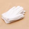 12 Pairs White Cotton Work Gloves Reusable Inspection Gloves for Handling