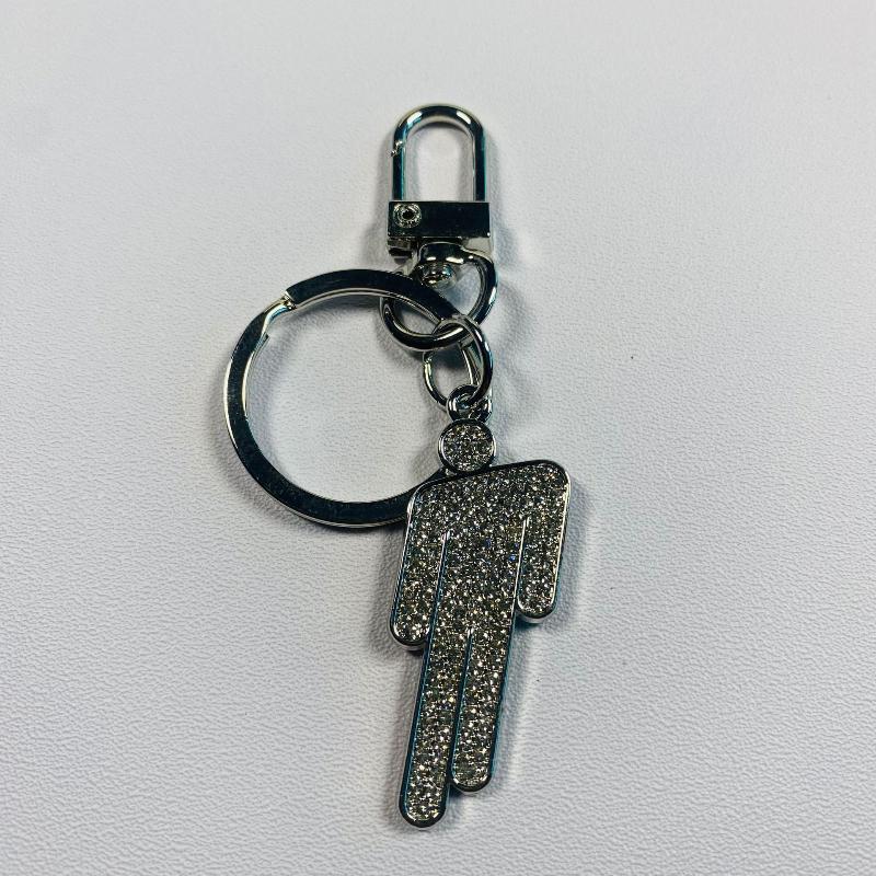 1/2 Piezas Hip-Hop Billie Figura Pequeña Colgante Dibujo Animado Descentrado Llavero Llavero Unisex de Lujo Accesorios para Bolsos