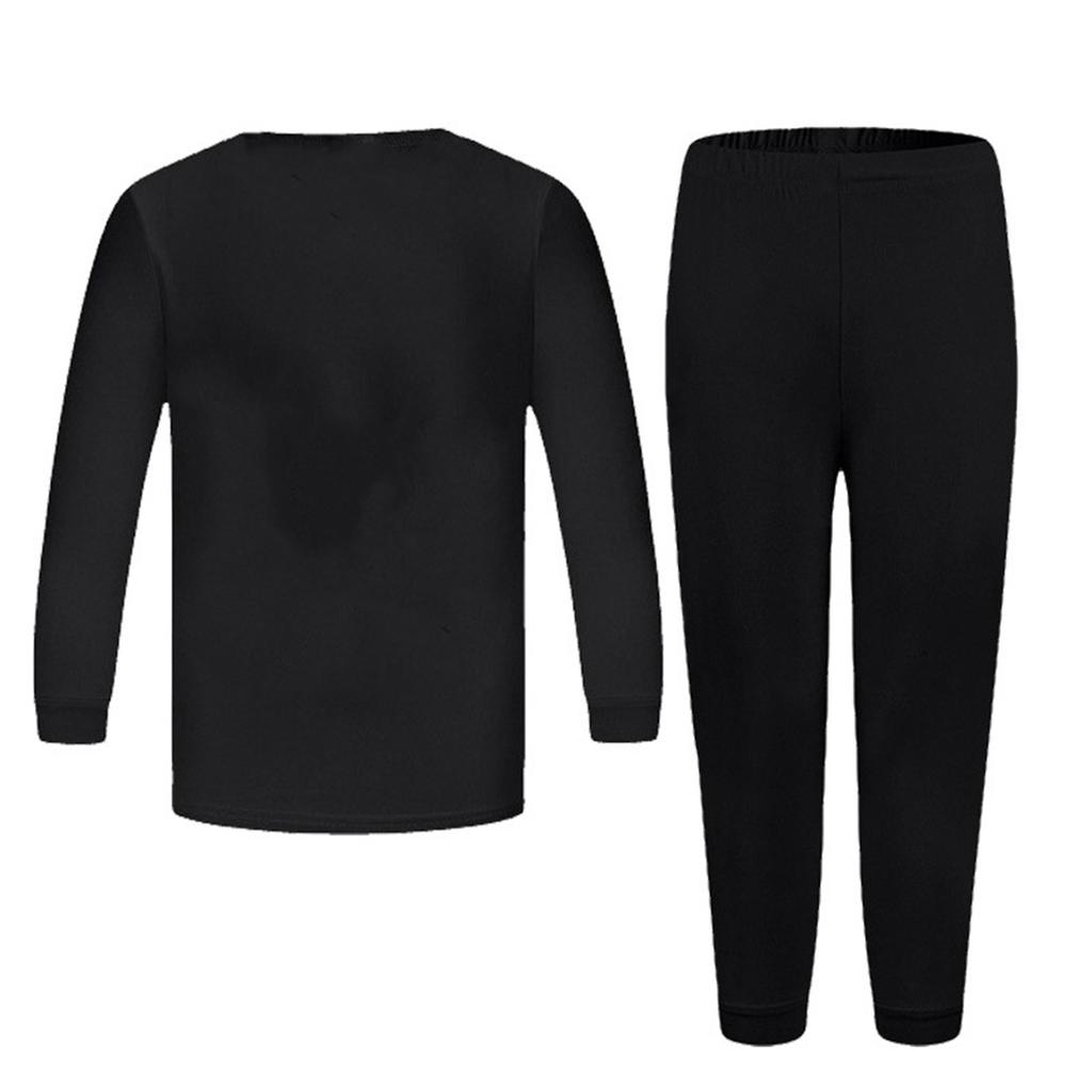 Chłopcy i Dziewczęta Casualowa Moda Jednolity Kolor Długi Rękaw Spodnie Dwuczęściowy Zestaw Piżamowy