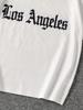 Jungen Street Style LOS ANGELES Buchstabendruck Modisches Alltags-Freizeitkleidung Weiches und Bequemes Kurzarm-T-Shirt Frühjahrs-/Sommerkollektion