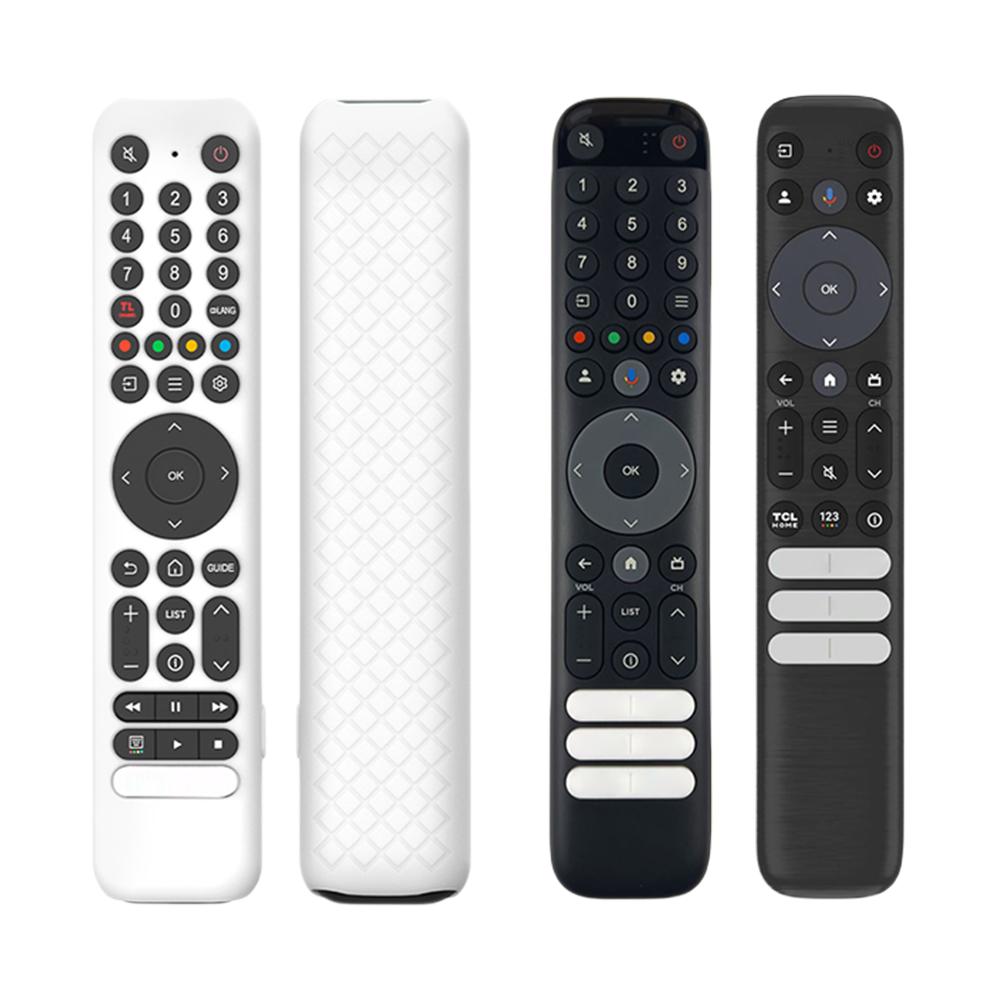 Silicone Remote Case for TCL RC716/RC833 Remote Protective Case Anti-Slip Remote Cover Shockproof Protective Sleeve with Lanyard