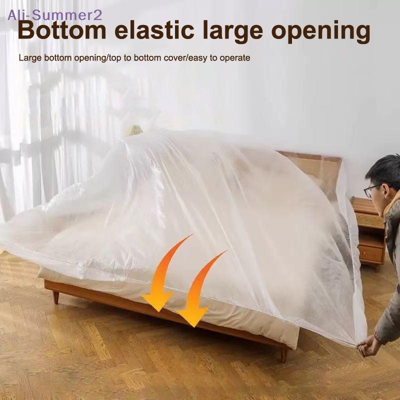 {Summer2} Disposable Dust Covers Elastic Plastic Dust Film Sofa Dustproof For Furniture Dormitory Sofa Wall Painting Dust Prot