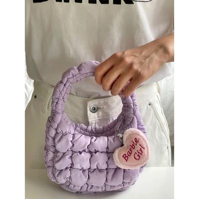 Elegant Table Barbie Girl Heart Cushion Keyring Phone Bag Keychain