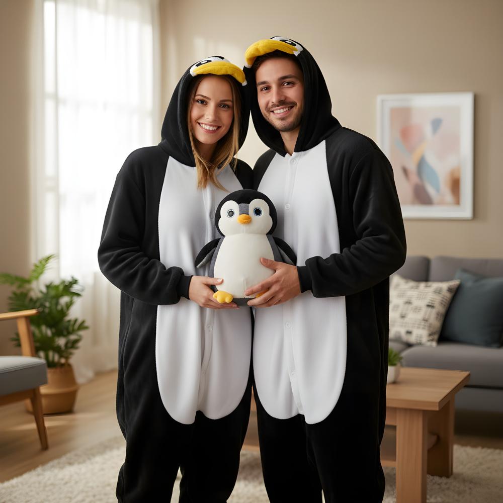 Piżama Onesie Kigurumi Kostium Przebranie Pingwin Xl: 175 - 185Cm