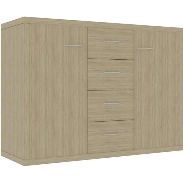 VidaXL Buffet Chêne sonoma 88x30x65 cm Aggloméré