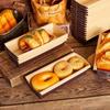 25 Pièces Mariage Rectangle Jetable Papier Kraft Moules à Pain Plateau à Pain Doublure à Gâteau Boîte à Toast