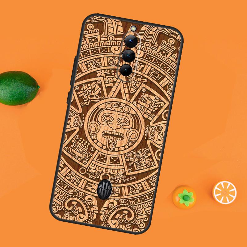

Чехол с рисунком из дерева и календарем майя для ZTE Nubia Red Magic 9 Pro 8 8S Pro Plus Red Magic 6 7 6S 7S Pro 5G 5S 6R Cover Red Magic 7