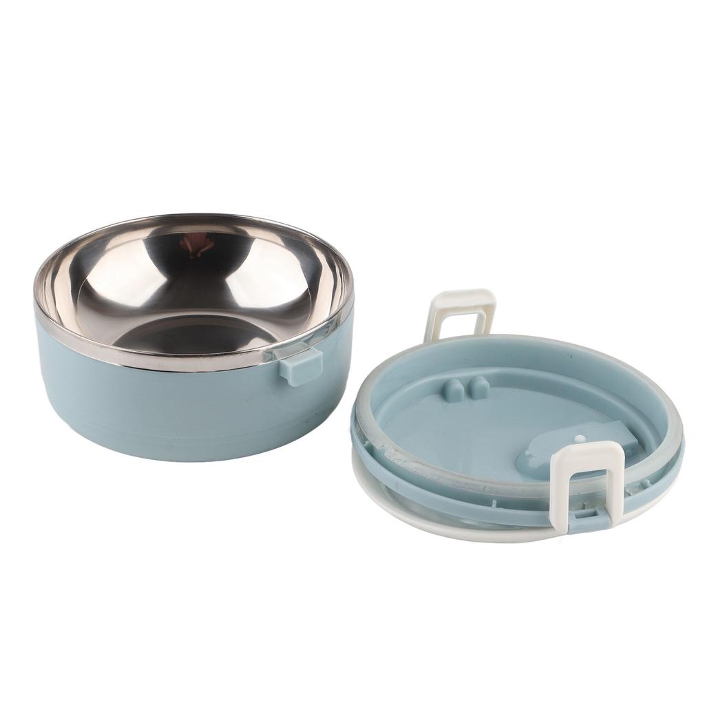 Przenośny pojemnik na żywność ze stali nierdzewnej na makaron ryżowy w kolorze niebieskim