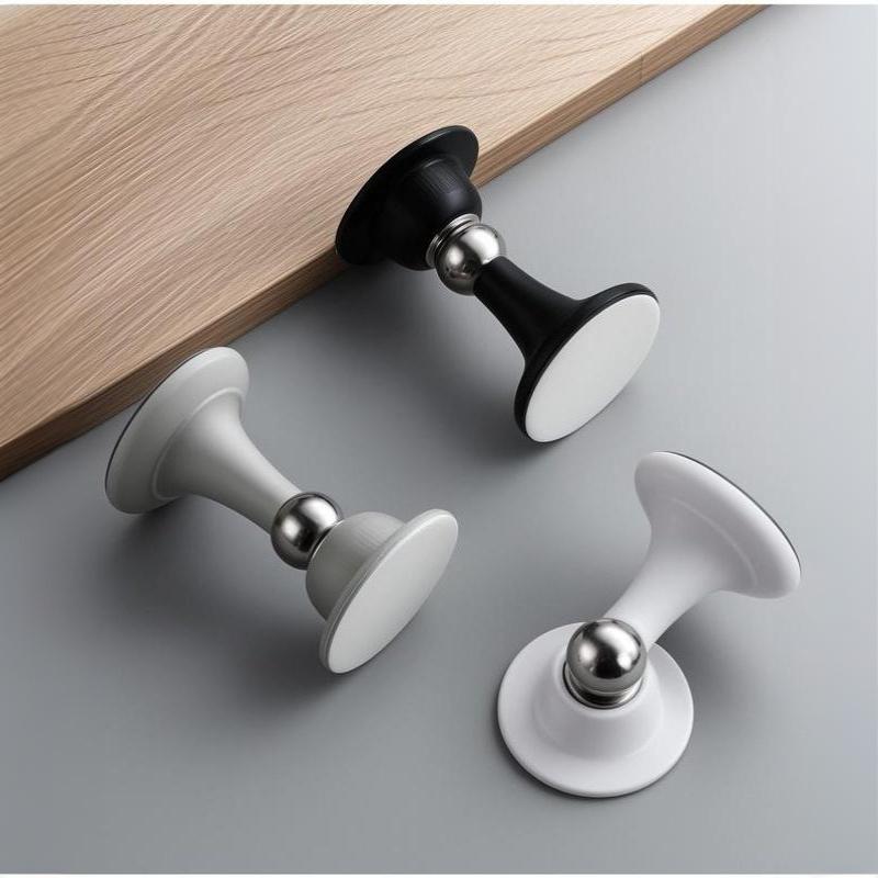Magnetic Door Stop Strong Magnetic Suction No Drill Self Adhesive Door Holder for Home Bedroom Apartment Dorm Room