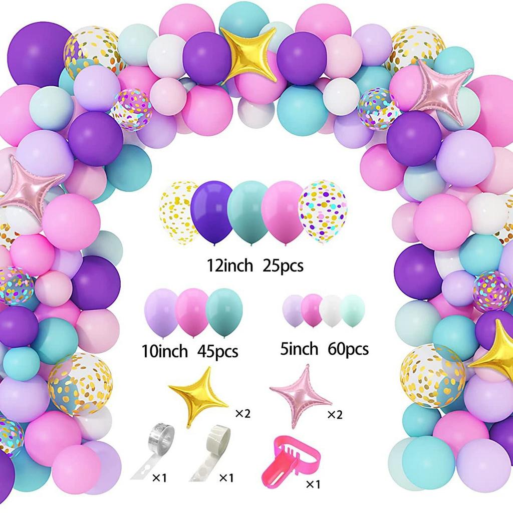 Forest Series Green Balloon Chain Set Children'S Birthday Theme Party Decoration Jungle Arrangement Balloon