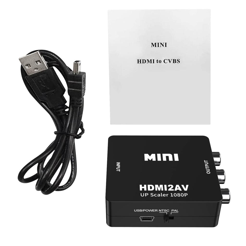 Goalfish HDMI RCA Conversion HDMI To RCA Conversion Converter HDMI To AV Composite HDMI To RCA Conversion Converter 1080P Audio Output Capable USB