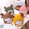 Babyhüte Herbst und Winter Jungen Baby Wollmützen Geweih Ohren Mädchen Ohrenschützer Strickmützen Thermomützen