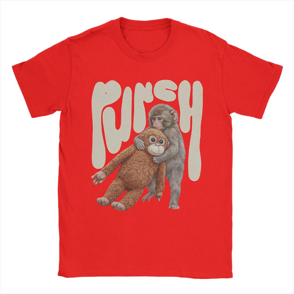 Punch Baby Monkey Team Punch The Monkey Cute T Shirt for Unisex Cotton Funny TShirts Round Collar Tee Shirt Short Sleeve Tops New