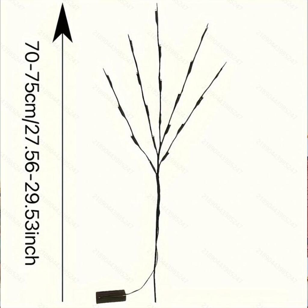 1PC  Branch decorative lamp, artificial branches, suitable for indoor and outdoor Christmas, wedding and home decoration.