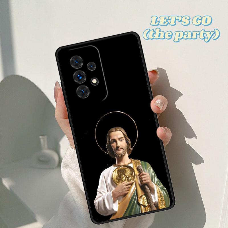 San Judas phone case For Samsung Galaxy A42 A31 A40 A51 A71 A32 A80 A91 A52 A72 A73 A20e A21S A50 A70 A11 A12 Cover