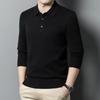 Men'S Knitted Polo Shirt, Warm Long Sleeved Sweater, Comfortable, Casual, Multi-Color, Business, Autumn And Winter, New Style,
